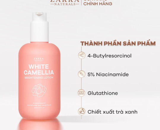Sữa Dưỡng Thể Sáng Mịn Da White Camellia Zakka Naturals 250ml - Ảnh 2